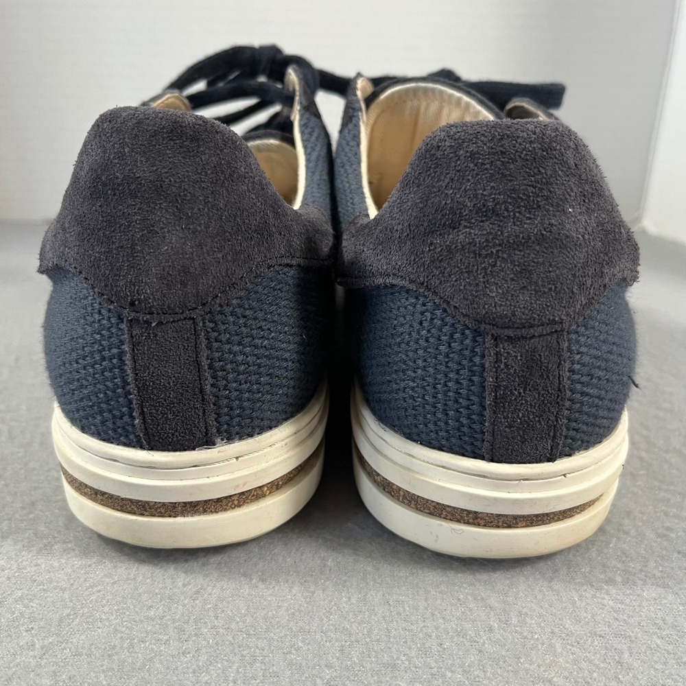 Birkenstock bend low Navy Suede Canvas Comfort Sneakers Shoes Women 40 EU 9 9.5 - Picture 5 of 9
